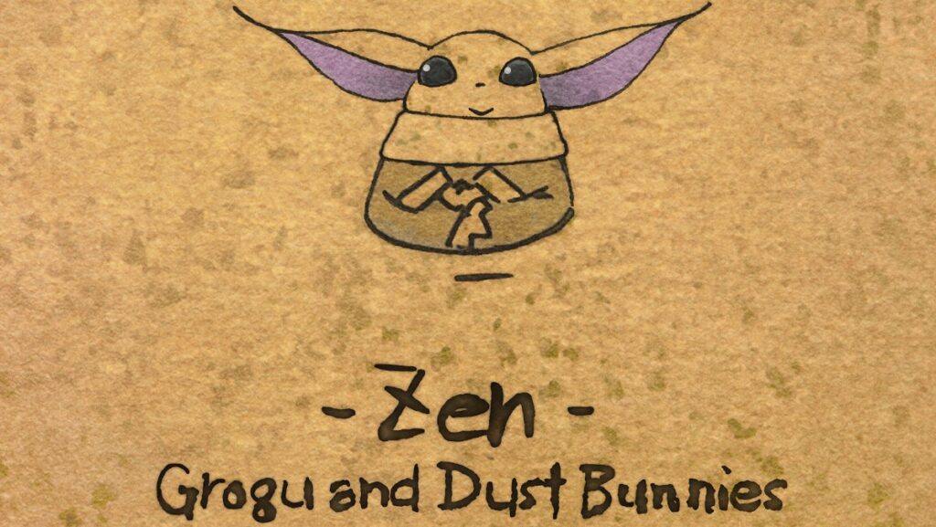Grogu and Dust Bunnies kisfilm