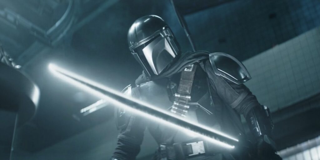 Din Djarin a Sötétkarddal a Boba Fett könyvében