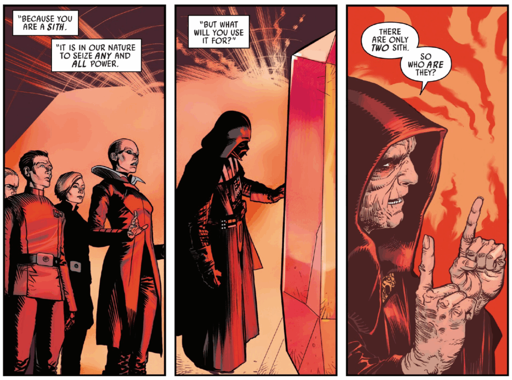 Vader és a Skizma az Exegolon (Forrás: Star Wars: Vader Vol. 9 - Rise of the Schism Imperial)