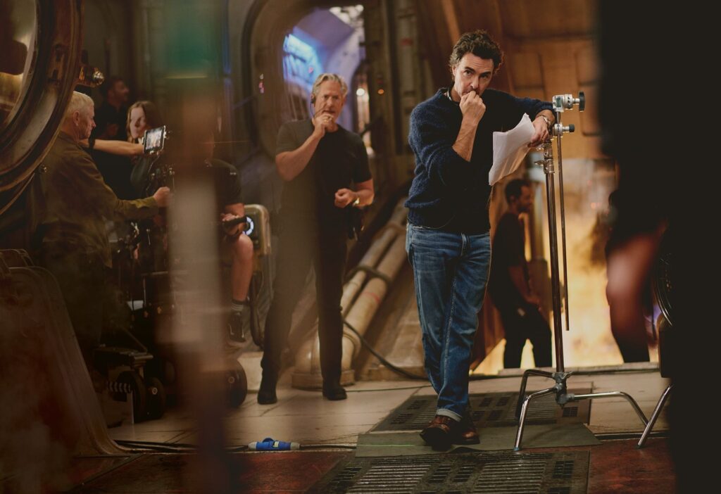 Shawn Levy a Starfighter forgatásán (Forrás: Vanity Fair)